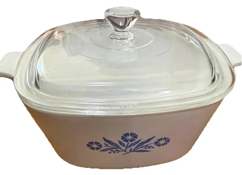 CORNING WARE Blue Cornflower Casserole Dish Size 1 3/4 Quart